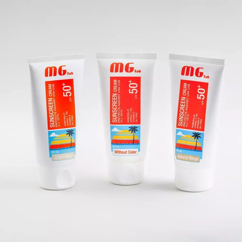 ضد آفتاب مناسب انواع پوست SPF 50+ ام جی تک MG TAK